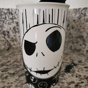 Jack skellington to go ceramic travel mug